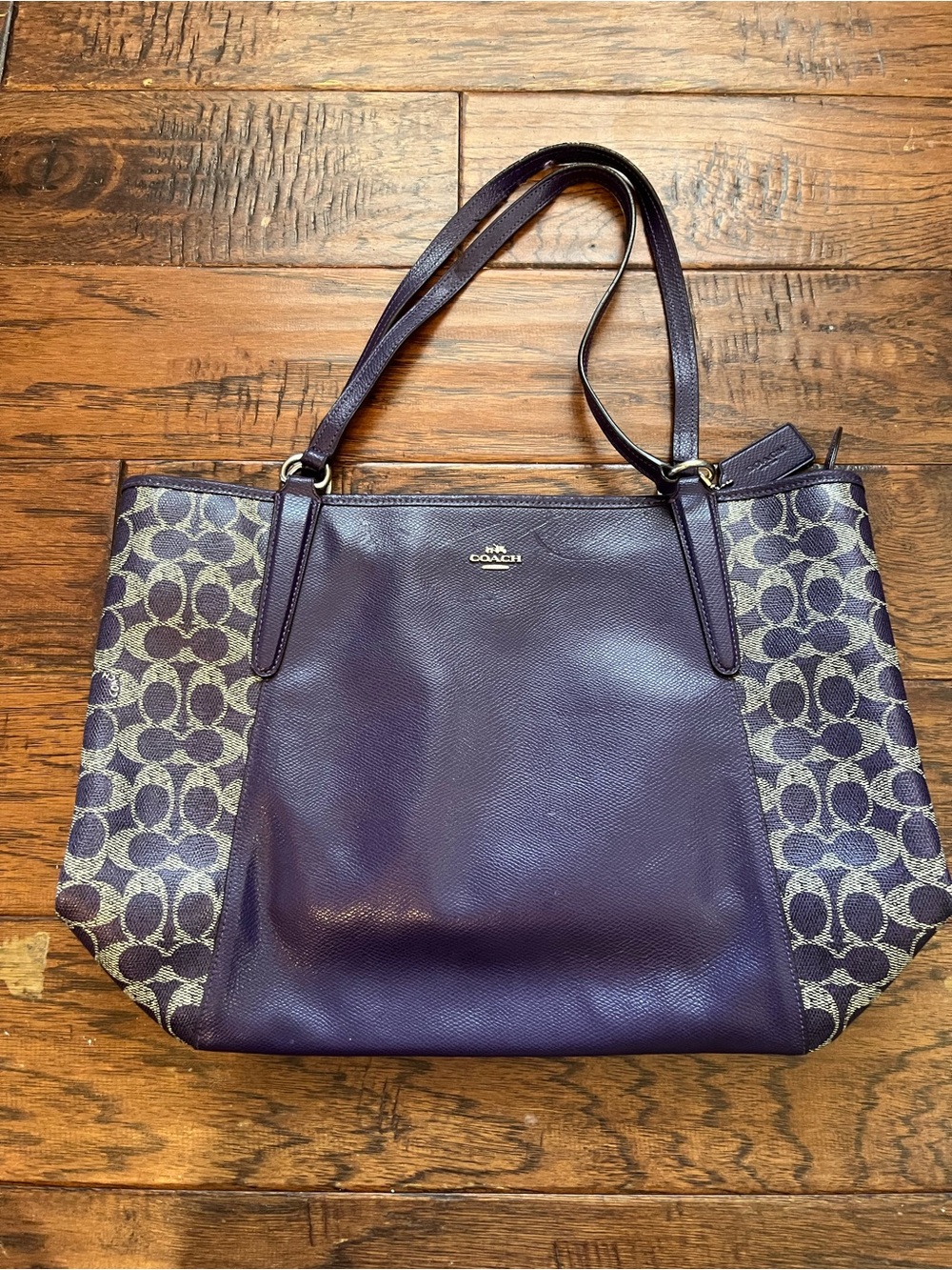 Coach Signature Leather Tote